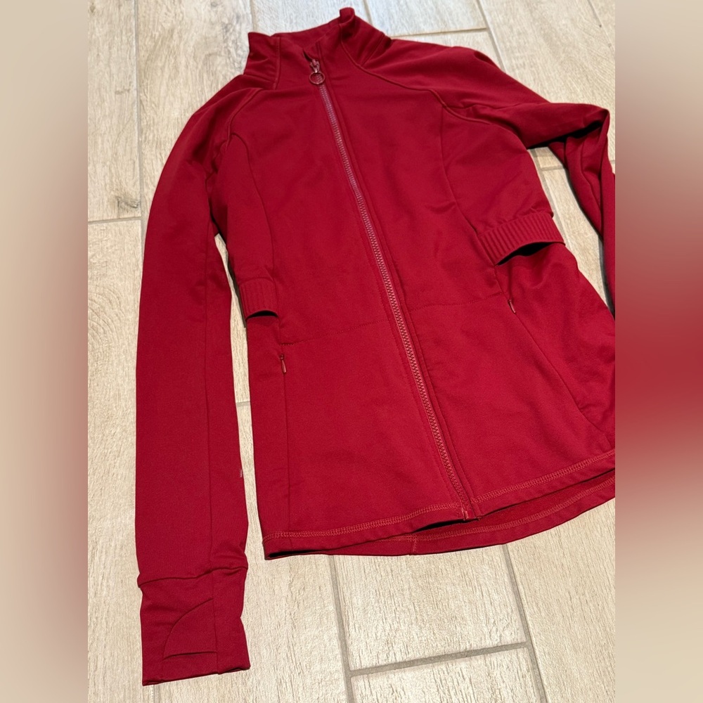 Fabletics Burgundy Jacket - image 2